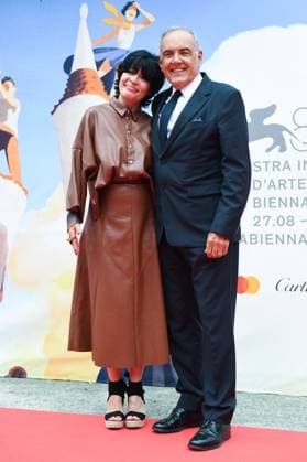 Venice Mother Premiere AM Teona Strugar Mitevska and Alberto Barbera attending the Mother Premiere as part of the 82nd Venice International Film Festival at the Lido in Venice, Italy on August 27, 2025. Photo by Aurore Marechal ABACAPRESS.COM Venice Italy  Copyright: xMarechalxAurore ABACAx