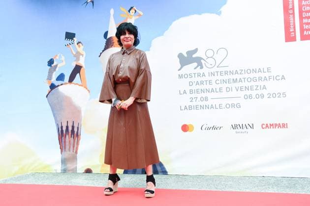 Venice Mother Premiere AM Teona Strugar Mitevska attending the Mother Premiere as part of the 82nd Venice International Film Festival at the Lido in Venice, Italy on August 27, 2025. Photo by Aurore Marechal ABACAPRESS.COM Venice Italy  Copyright: xMarechalxAurore ABACAx