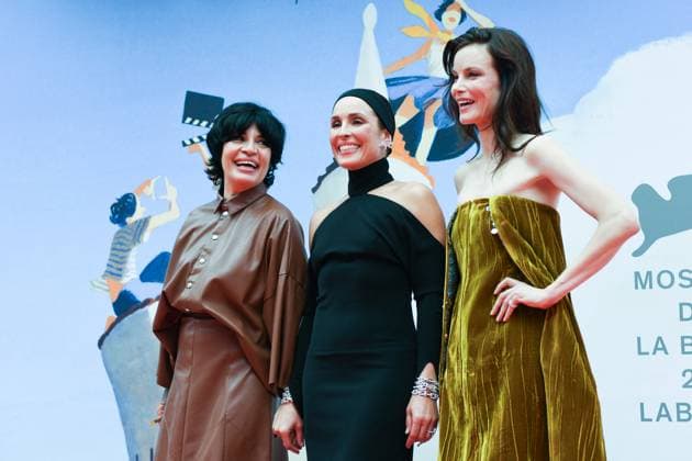 Venice Mother Premiere AM Teona Strugar Mitevska, Noomi Rapace and Sylvia Hoeks attending the Mother Premiere as part of the 82nd Venice International Film Festival at the Lido in Venice, Italy on August 27, 2025. Photo by Aurore Marechal ABACAPRESS.COM Venice Italy  Copyright: xMarechalxAurore ABACAx