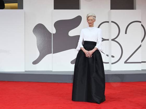 Venice, 82nd Venice International Film Festival 2025 - Evening 1 - Opening Red Carpet. Pictured: Tilda Swinton  Copyright: xSimonexComix xipa-agency.netx xPoolxPhotoxEventsx06x IPA_Agency_IPA63403961