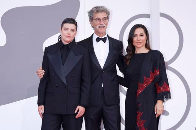 Charlotte Wells, Silvio Soldini and Erige Sehiri at the Opening Ceremony with the premiere of the feature film La Grazia Grace at the Biennale di Venezia 2025 82 Venice International Film Festival at the Palazzo del Cinema Venice, 27 08 2025 Foto:xD.xBedrosianx xFuturexImagex opening_5869