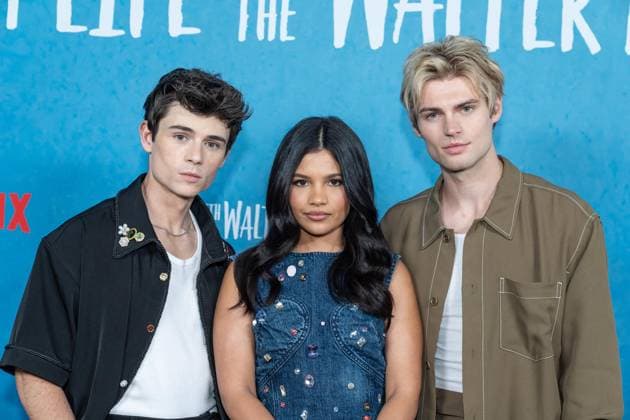 August 27, 2025, Bronx, New York, USA: Ashby Gentry, Nikki Rodriguez and Noah LaLonde attend Netflix My Life with the Walter Boys Season 2 press junket at Netflix office in New York, NY on August 27, 2025. Bronx USA - ZUMAr339 20250827_znp_r339_057 Copyright: xLevxRadinx