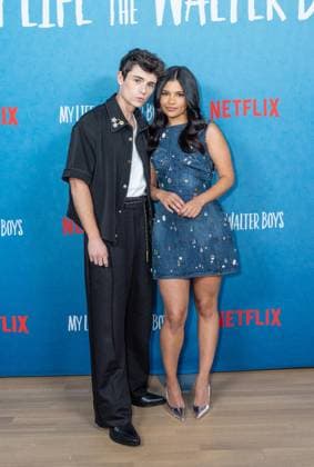 August 27, 2025, Bronx, New York, USA: Ashby Gentry and Nikki Rodriguez attend Netflix My Life with the Walter Boys Season 2 press junket at Netflix office in New York, NY on August 27, 2025. Bronx USA - ZUMAr339 20250827_znp_r339_060 Copyright: xLevxRadinx