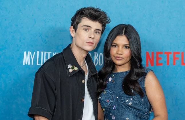 August 27, 2025, Bronx, New York, USA: Ashby Gentry and Nikki Rodriguez attend Netflix My Life with the Walter Boys Season 2 press junket at Netflix office in New York, NY on August 27, 2025. Bronx USA - ZUMAr339 20250827_znp_r339_062 Copyright: xLevxRadinx