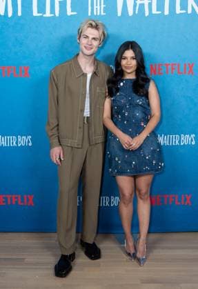 August 27, 2025, Bronx, New York, USA: Noah LaLonde and Nikki Rodriguez attend Netflix My Life with the Walter Boys Season 2 press junket at Netflix office in New York, NY on August 27, 2025. Bronx USA - ZUMAr339 20250827_znp_r339_064 Copyright: xLevxRadinx