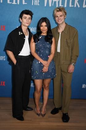 NEW YORK, NY- AUGUST 27: Ashby Gentry, Nikki Rodriguez and Noah LaLonde at Netflix™s Season 2 Photo Call for My Life With The Walter Boys at the Netflix New York Office in New York City on August 27, 2025. Copyright: xMediaPunchx