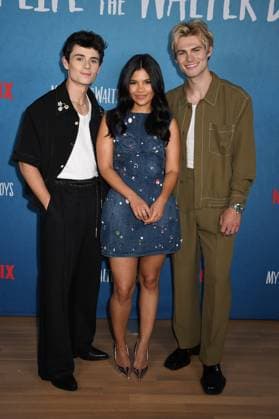 NEW YORK, NY- AUGUST 27: Ashby Gentry, Nikki Rodriguez and Noah LaLonde at Netflix™s Season 2 Photo Call for My Life With The Walter Boys at the Netflix New York Office in New York City on August 27, 2025. Copyright: xMediaPunchx