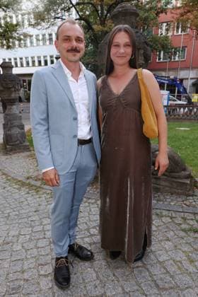 27 08 2025 , Konstantin Lindhorst and Anastasia Gubareva at the premiere of In die Sonne schauen, Delphi Filmpalast , Berlin, Berlin