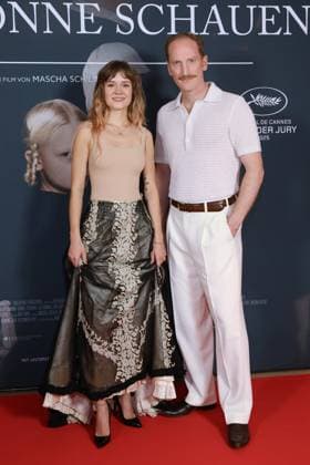 27 08 2025 , Lea Drinda and Martin Rother at the premiere of In die Sonne schauen, Delphi Filmpalast , Berlin, Berlin