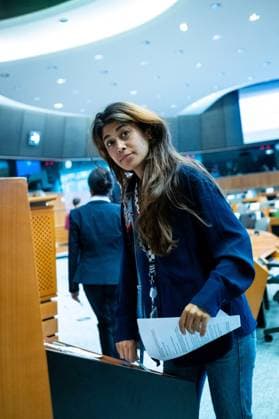 BRUSSELS EUROPEAN PARLIAMENT Rima HASSAN in the European Parliament an institution of the European Union in Brussels in Belgium on 25th of June 2025 Rima HASSAN au Parlement Europeen institution de lUnion Europeenne a Bruxelles en Belgique 25 juin 2025 Brussels European Parliament Belgium 