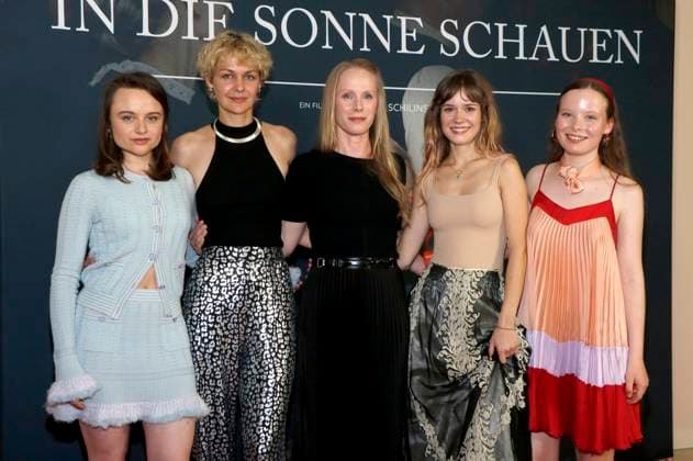 Lena Urzendowsky, Luise Heyer, Susanne Wuest, Lea Drinda and Laeni Geiseler at the premiere of the movie In die Sonne schauen Sound of Falling at Delphi Filmpalast Berlin, 27 08 2025 Foto:xA.xBuggex xFuturexImagex sonne_5856