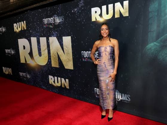 Annie Ilonzeh attends the Los Angeles Premiere of Footage Films RUN at TCL Chinese Theatre in the Hollywood section of Los Angeles on Wednesday, August 27, 2025.  LAP20250827234 GREGxGRUDT