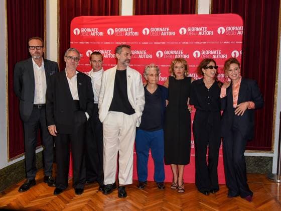 Venice, ITALY: Venice, 82nd Venice International Film Festival 2025 - day 2 - presentation of the film La Gioia In the photo: cast Venice ITALY  - ZUMAp169 20250828_zea_p169_737 Copyright: xFrancescaxViecelix