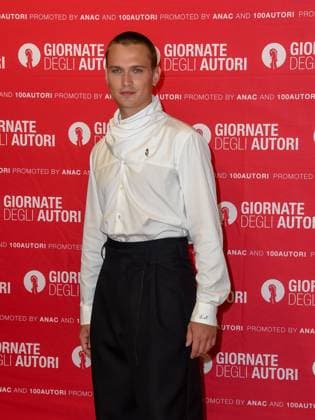 Venice, ITALY: Venice, 82nd Venice International Film Festival 2025 - day 2 - presentation of the film La Gioia. Pictured: Saul Nanni Venice ITALY  - ZUMAp169 20250828_zea_p169_740 Copyright: xFrancescaxViecelix
