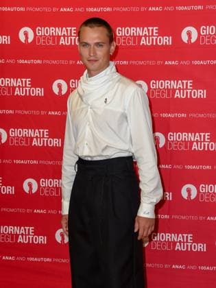Venice, ITALY: Venice, 82nd Venice International Film Festival 2025 - day 2 - presentation of the film La Gioia. Pictured: Saul Nanni Venice ITALY  - ZUMAp169 20250828_zea_p169_741 Copyright: xFrancescaxViecelix
