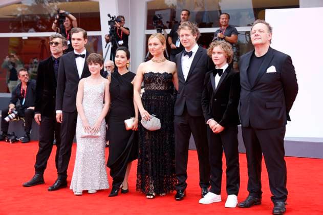Marcin Czarnik, Sandor Soma, Eliz Szabo, Hermina Fatyol, Andrea Waskovics, Laszlo Nemes, Bojtorjan Barabas and Gregory Gadebois at the premiere of the feature film Ãrva Orphan at the Biennale di Venezia 2025 82 Venice International Film Festival at the Palazzo del Cinema Venice, 28 08 2025 Foto:xD.xBedrosianx xFuturexImagex orphan_5866