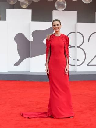 Venice, 82nd Venice International Film Festival 2025 - Evening 2. Red Carpet Film Bugonia. Pictured: Emanuela Fanelli  Copyright: xSimonexComix xipa-agency.netx xPoolxPhotoxEventsx06x IPA_Agency_IPA63489294