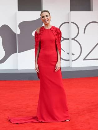 Venice, Italy: Venice, 82nd Venice International Film Festival 2025 - Evening 2. Red Carpet Film Bugonia. Pictured: Emanuela Fanelli Venice Italy  - ZUMAp169 20250828_zea_p169_864 Copyright: xSimonexComix