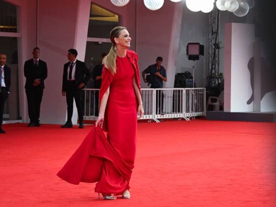 Venice, ITALY: Venice, 82nd Venice International Film Festival 2025 - Evening 2 - Red Carpet for the film Bugonia - Pictured: Emanuela Fanelli Venice ITALY  - ZUMAp169 20250828_zea_p169_869 Copyright: xSimonexComix