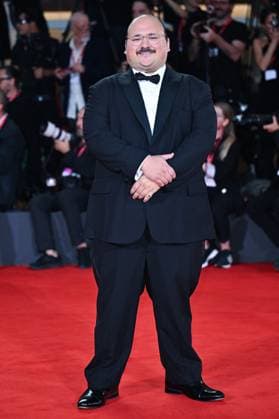 Venice Bugonia Premiere AM Stavros Halkias attending the Bugonia Premiere as part of the 82nd Venice International Film Festival at the Lido in Venice, Italy on August 28, 2025. Photo by Aurore Marechal ABACAPRESS.COM Venice Italy  Copyright: xMarechalxAurore ABACAx