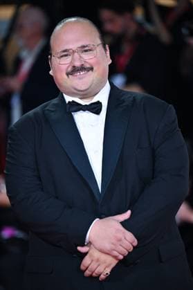Venice Bugonia Premiere AM Stavros Halkias attending the Bugonia Premiere as part of the 82nd Venice International Film Festival at the Lido in Venice, Italy on August 28, 2025. Photo by Aurore Marechal ABACAPRESS.COM Venice Italy  Copyright: xMarechalxAurore ABACAx