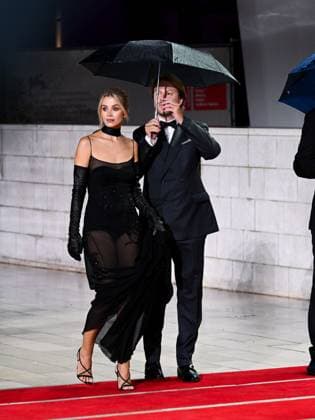 Venice, 82nd Venice International Film Festival 2025 - Evening 2 - Red Carpet for the film Jay Kelly - Pictured: Simona Jakstaite, Christopher Aleo  Copyright: xManuelexMangiarottix xipa-agency.netx xPoolxPhotoxEventsx06x IPA_Agency_IPA63495944