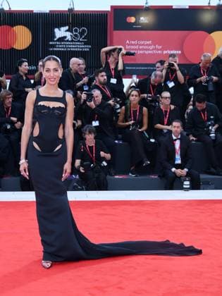 Venice, 82nd Venice International Film Festival 2025 - evening 2 - red carpet of the film Bugonia Pictured: Hiba Abouk  Copyright: xAlbertoxTerenghi PoolxPhotoxEventsx06x xipa-agency.netx xPoolxPhotoxEventsx06x IPA_Agency_IPA63496174