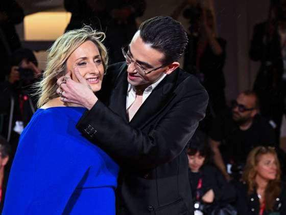 Venice, 82nd Venice International Film Festival 2025 - Evening 2 - Red Carpet for the film Jay Kelly - Pictured: Giovanna Machi and Michele Bravi  Copyright: xManuelexMangiarottix xipa-agency.netx xPoolxPhotoxEventsx06x IPA_Agency_IPA63497076