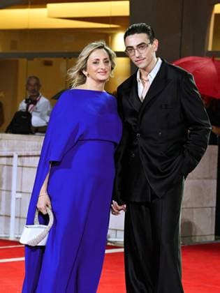 Venice, 82nd Venice International Film Festival 2025 - Evening 2 - Red Carpet for the film Jay Kelly - Pictured: Giovanna Machi and Michele Bravi  Copyright: xManuelexMangiarottix xipa-agency.netx xPoolxPhotoxEventsx06x IPA_Agency_IPA63497094