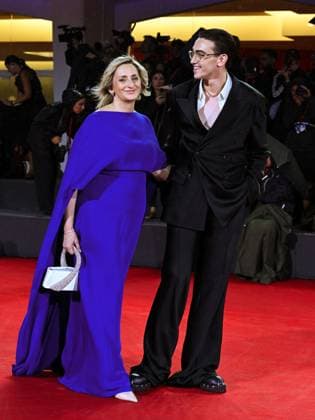 Venice, 82nd Venice International Film Festival 2025 - Evening 2 - Red Carpet for the film Jay Kelly - Pictured: Giovanna Machi and Michele Bravi  Copyright: xManuelexMangiarottix xipa-agency.netx xPoolxPhotoxEventsx06x IPA_Agency_IPA63497091