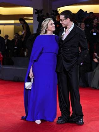 Venice, 82nd Venice International Film Festival 2025 - Evening 2 - Red Carpet for the film Jay Kelly - Pictured: Giovanna Machi and Michele Bravi  Copyright: xManuelexMangiarottix xipa-agency.netx xPoolxPhotoxEventsx06x IPA_Agency_IPA63497106
