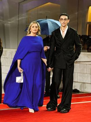 Venice, 82nd Venice International Film Festival 2025 - Evening 2 - Red Carpet for the film Jay Kelly - Pictured: Giovanna Machi and Michele Bravi  Copyright: xManuelexMangiarottix xipa-agency.netx xPoolxPhotoxEventsx06x IPA_Agency_IPA63497115