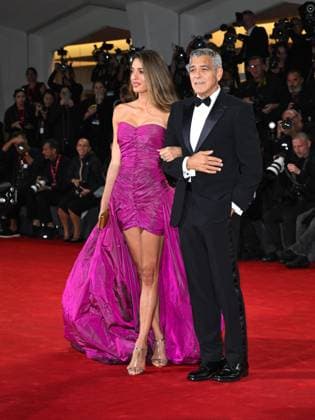 Venice, 82nd Venice International Film Festival 2025 - Evening 2. Red Carpet Film Jay Kelly. Pictured are George and Amal Clooney.  Copyright: xSimonexComix xipa-agency.netx xPoolxPhotoxEventsx06x IPA_Agency_IPA63497993