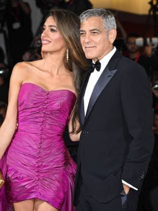 Venice, 82nd Venice International Film Festival 2025 - Evening 2. Red Carpet Film Jay Kelly. Pictured are George and Amal Clooney.  Copyright: xSimonexComix xipa-agency.netx xPoolxPhotoxEventsx06x IPA_Agency_IPA63498179