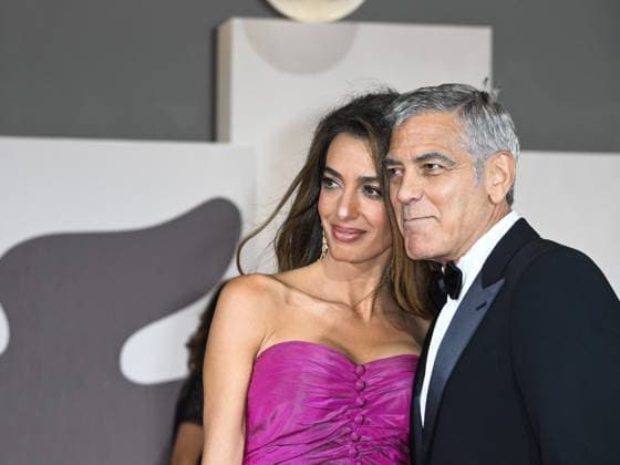 Venice, 82nd Venice International Film Festival 2025 - Evening 2. Red Carpet Film Jay Kelly. Pictured are George and Amal Clooney.  Copyright: xSimonexComix xipa-agency.netx xPoolxPhotoxEventsx06x IPA_Agency_IPA63498209