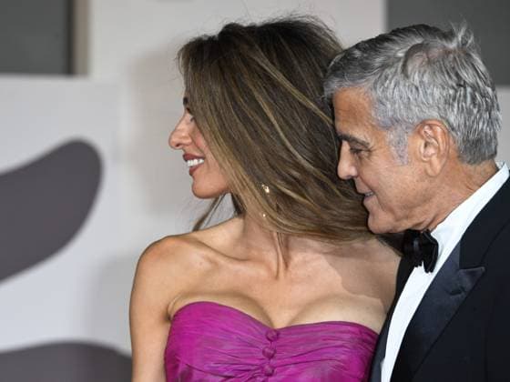 Venice, 82nd Venice International Film Festival 2025 - Evening 2. Red Carpet Film Jay Kelly. Pictured are George and Amal Clooney.  Copyright: xSimonexComix xipa-agency.netx xPoolxPhotoxEventsx06x IPA_Agency_IPA63498212