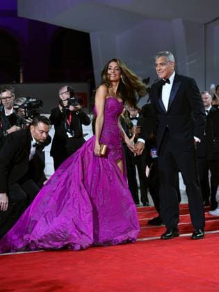 Venice, 82nd Venice International Film Festival 2025 - Evening 2 - Red Carpet for the film Jay Kelly - Pictured: George and Amal Clooney  Copyright: xManuelexMangiarottix xipa-agency.netx xPoolxPhotoxEventsx06x IPA_Agency_IPA63498545