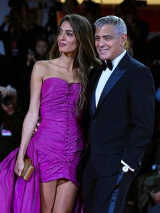 Venice, 82nd Venice International Film Festival 2025 - Evening 2 - Red Carpet for the film Jay Kelly - Pictured: George and Amal Clooney  Copyright: xManuelexMangiarottix xipa-agency.netx xPoolxPhotoxEventsx06x IPA_Agency_IPA63498547