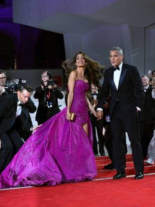 Venice, 82nd Venice International Film Festival 2025 - Evening 2 - Red Carpet for the film Jay Kelly - Pictured: George and Amal Clooney  Copyright: xManuelexMangiarottix xipa-agency.netx xPoolxPhotoxEventsx06x IPA_Agency_IPA63498548