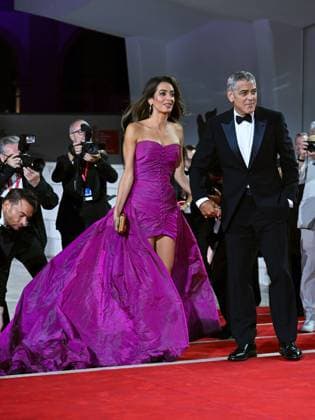 Venice, 82nd Venice International Film Festival 2025 - Evening 2 - Red Carpet for the film Jay Kelly - Pictured: George and Amal Clooney  Copyright: xManuelexMangiarottix xipa-agency.netx xPoolxPhotoxEventsx06x IPA_Agency_IPA63498554