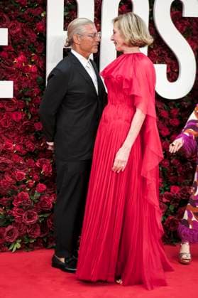 Allison Janney with guest at the premiere of the movie The Roses The Battle of the Roses at Odeon Luxe Leicester Square London, 28 08 2025 Foto:xJ.xEdwardsx xFuturexImagex roses_5720