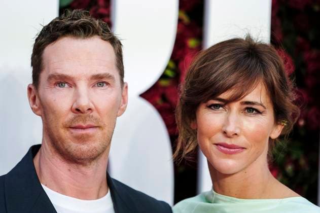 Benedict Cumberbatch with wife Sophie Hunter at the premiere of the movie The Roses The Battle of the Roses at Odeon Luxe Leicester Square London, 28 08 2025 Foto:xJ.xEdwardsx xFuturexImagex roses_5766