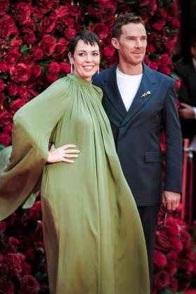Olivia Colman and Benedict Cumberbatch at the premiere of the movie The Roses The Battle of the Roses at Odeon Luxe Leicester Square London, 28 08 2025 Foto:xJ.xEdwardsx xFuturexImagex roses_5786