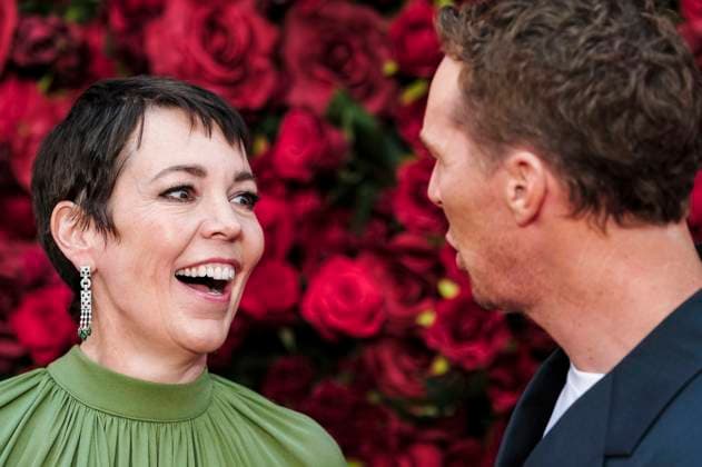 Olivia Colman and Benedict Cumberbatch at the premiere of the movie The Roses The Battle of the Roses at Odeon Luxe Leicester Square London, 28 08 2025 Foto:xJ.xEdwardsx xFuturexImagex roses_5790