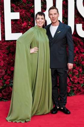 Olivia Colman and Benedict Cumberbatch at the premiere of the movie The Roses The Battle of the Roses at Odeon Luxe Leicester Square London, 28 08 2025 Foto:xJ.xEdwardsx xFuturexImagex roses_5791