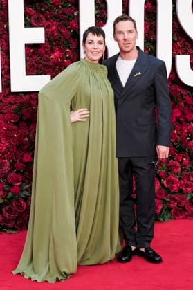Olivia Colman and Benedict Cumberbatch at the premiere of the movie The Roses The Battle of the Roses at Odeon Luxe Leicester Square London, 28 08 2025 Foto:xJ.xEdwardsx xFuturexImagex roses_5793