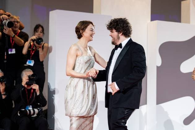 Bugonia Red Carpet - The 82nd Venice International Film Festival Yorgos Lanthimos, Emma Stone, and Jesse Plemons attend the Bugonia red carpet during the 82nd Venice International Film Festival in Venice, Italy, on August 28, 2025. Venice Italy  Copyright: xLucaxCarlinox originalFilename: carlino-notitle250828_npezF.jpg