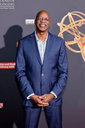 Athlete Edwin Moses comes to the evening event on the occasion of the Cologne jury meeting for the international Emmy Award 2025 Semi Final round of judging of the international Emmy Awards at Schloss Arff Cologne, 28 08 2025 NRW Germany Copyright: xChristophxHardtx