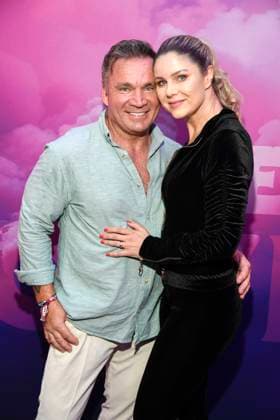 Peter Klein and Yvonne Woelke at the premiere event for the launch of the reality format The Power from September 1, 2025 on ProSieben and on Joyn on August 28, 2025 in Berlin The Power premiere event of the new Pro7 Joyn reality format in Berlin