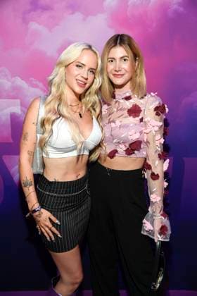 Gina Beckmann and Stephie Stark at the premiere event for the launch of the reality format The Power from September 1, 2025 on ProSieben and on Joyn on August 28, 2025 in Berlin The Power premiere event of the new Pro7 Joyn reality format in Berlin